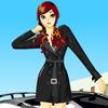 Girl with New Car A Free Dress-Up Game