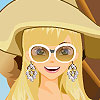 Blonde Beach Beauty Girl Dress up game.