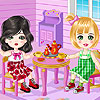 Cute Dolls Tea Party Dress up game.