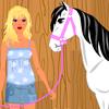 Girl with Horse Dressup