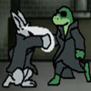 A rabbit named “Agent Bunn-E” is a member of a secret society.
His only job is to save the world from dangerous, deadly things.
He likes helping other people, but only if he gets money or another kind of reward for it.
But now, on this Saturday Night, an evil lizardman named Dr. Greenhide is sending his men to the Ancient Museum to steal a very powerful relic.
Nobody really knows what the power is of this relic, but it sure must not be owned by evil hands.
Only Agent Bunn-E can save the planet from his evil plan.

But, Agent Bunn-E can’t take all lizardmen of Dr. Greenhide on his own. So, first he must train to similar virtual enemies. - Good Luck, Agent Bunn-E !