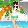 Laura on the beach dress up A Free Dress-Up Game
