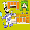 Chef and  kitchen coloring