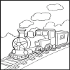 Train coloring Book A Free Customize Game
