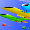 Feel the jet plane racing over the sky, you can play the game with your friend and the player who has got highest score is the winner.