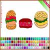 Burger Coloring A Free Customize Game
