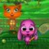Toto and Sisi are on the tennis field today, learning new trick and moves. Join them in this fun sports challenge and see how well Toto and Sisi play tennis.