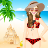 Lilly is having a great time on the sunny beach today and she would like you to join her and have fun together with a cool new game. Lilly wants to look very pretty and be admired by all the people on the beach for her beauty and style. For that, she needs the helping hand of a stylish girl like you. Check out her fashionable summer clothes, make her try on some pretty outfits and choose the one you like best to dress her up with style! Don`t forget to also change her hairstyle and choose some cute accessories for her! Enjoy!