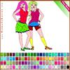 Girls Coloring A Free Customize Game