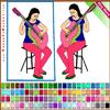 Musicians Cartoon coloring A Free Customize Game