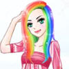 rainbow Hair Dye A Free Dress-Up Game