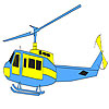 Fast helicopter coloring