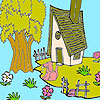 Cute farm house coloring