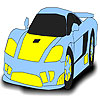 Fast blue car coloring A Free Customize Game