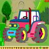 Find the numbers hidden in the Tractor.A correct hit adds 100 points whereas a wrong guess deducts 100 points