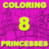 Coloring 8 Princesses