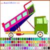 Pick colors from the palette and paint the Tipper.