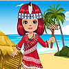 Red Indian Girl Dress up game.