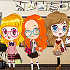 School Girls Nina, Emma, Yoyo dress up game.