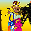 African Beauty Girl Traditional Dress up game.