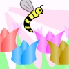 Bee Save Flowers 2, tutlip trouble A Free Action Game