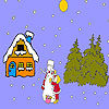 Little girl and snowman coloring A Free Customize Game