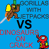 Gorillas With Jetpacks VS Dinosaurs on Crack: Onslaught