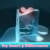 Icy heart 5 Differences A Free Puzzles Game