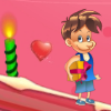 A wonderful jump and run game which will bring you a lot of fun. In this great game you can choose between two characters, u can play as a boy or a girl. In the game u have to pass 20 levels. The levels become harder and harder, so in some of them you have to use the moveable platforms to overcome the level. Give your best in each of them and try to pass all 20 levels. On your way to the girl or the boy, depending on them which character you play, u have to catch all the cake pieces to score bonus points. Don´t miss any of them and give your best cause at the end of each level your boyfriend or girlfriend is waiting and u have to give her or him the present. Good luck!