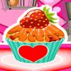Orange Glazed Strawberry Cupcakes A Free Dress-Up Game