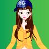 Cute girl go down street A Free Customize Game