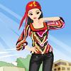 Street Walking with Various Print Costumes A Free Customize Game