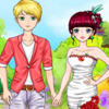Couple in Red and White A Free Dress-Up Game