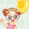 Baby girl with balloon A Free Customize Game