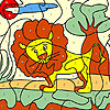 Little lion coloring Game.