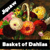 Basket of Dahlias Jigsaw