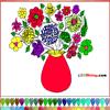 Flower vase Coloring A Free Customize Game