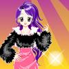 Girl on bright light A Free Dress-Up Game