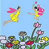 Fairies in the garden coloring A Free Customize Game