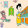 Clean in the kitchen coloring A Free Customize Game
