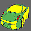 Fast green car coloring A Free Customize Game