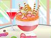 Strawberry ice cream decoration