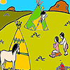 Two little Injun coloring A Free Customize Game