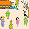 Japanese garden coloring A Free Customize Game