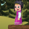 Funny game about Little girl who jumps into the forest.