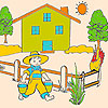 Bob on the farm coloring A Free Customize Game