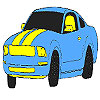 Magnificent blue car coloring A Free Customize Game