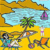 Jenny sunbathing coloring