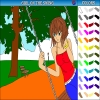 Girl on the swing A Free Customize Game