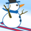 Pick up branches, pine cones, and carrot to complete the snowman.